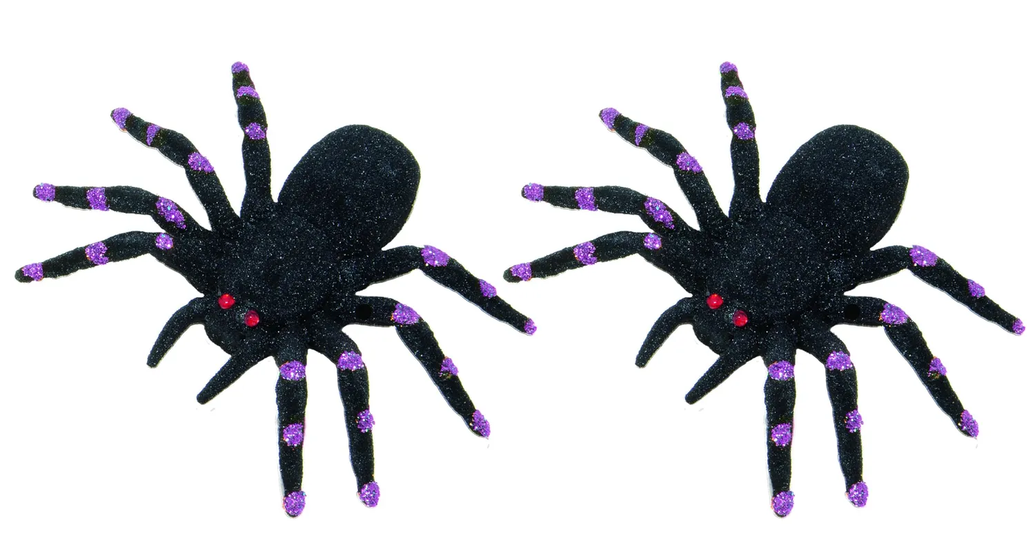 P'tit Clown ragni neri 11 cm confezione 2 pezzi Halloween