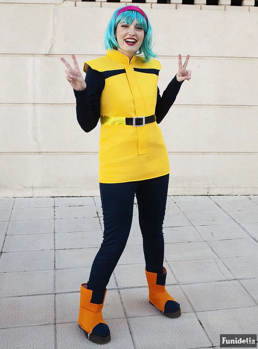 Funidelia Bulma Dragon Ball costume donna giallo manga