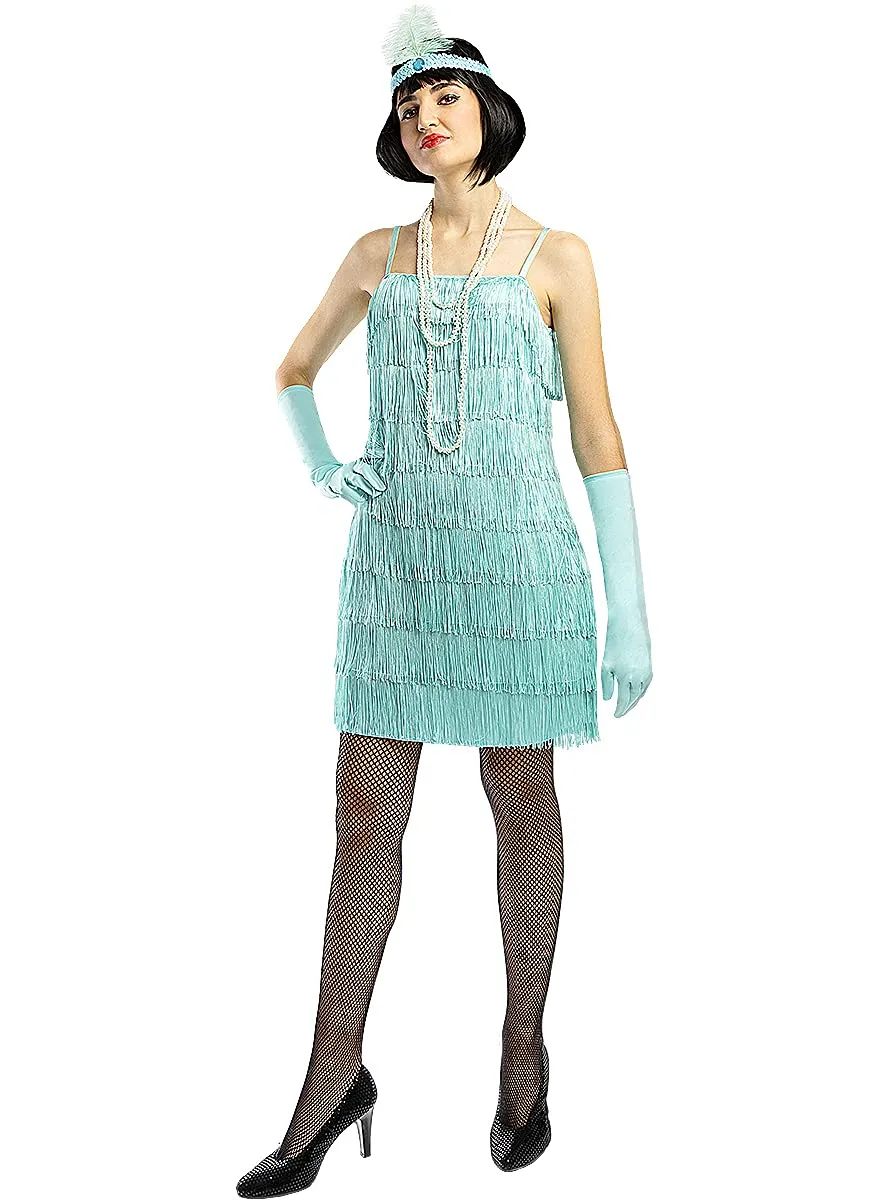 Funidelia Costume Charleston Anni 20 Blu Donna XS