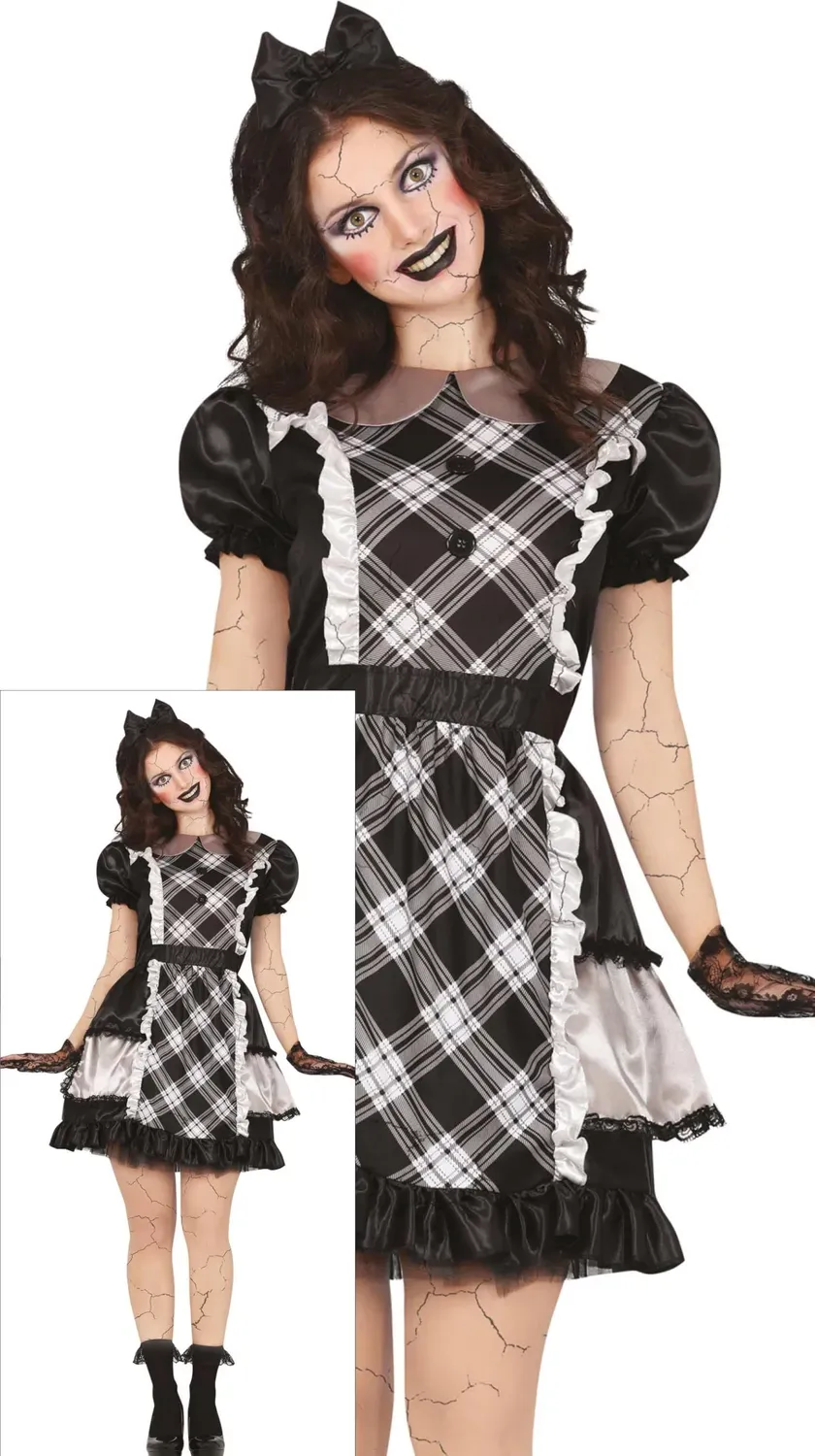 Guirca Bambola Porcellana costume donna S horror