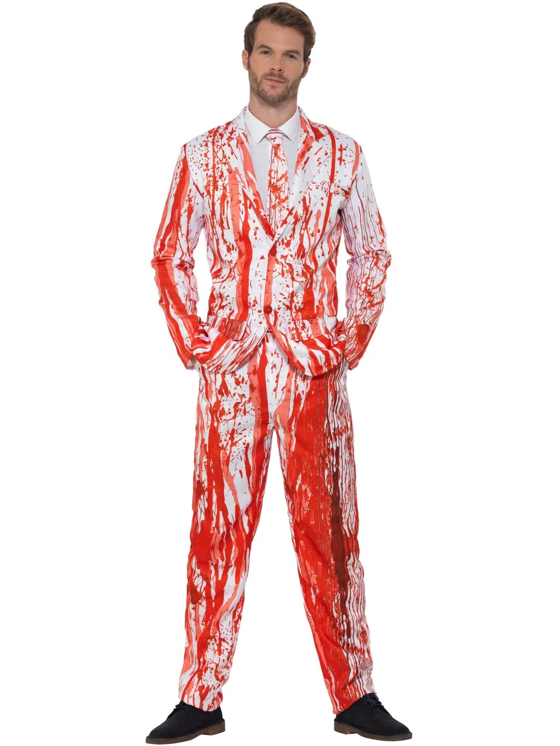 Smiffys Blood Drip completo uomo M bianco