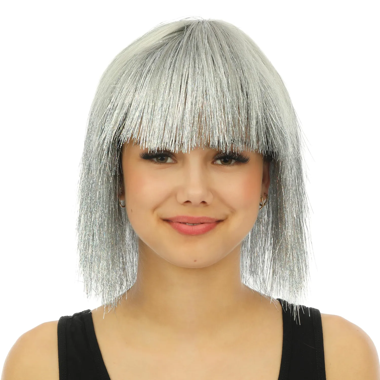 P'tit Clown Luxe parrucca disco oro capelli sintetici