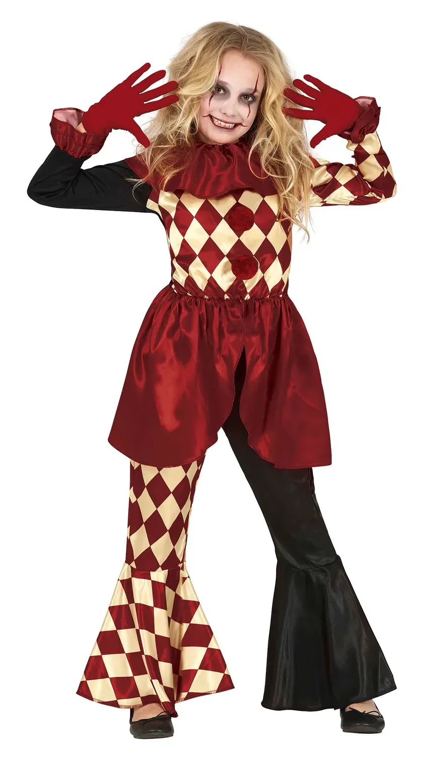 Guirca Clown Terrore costume bambina 7-9 anni horror