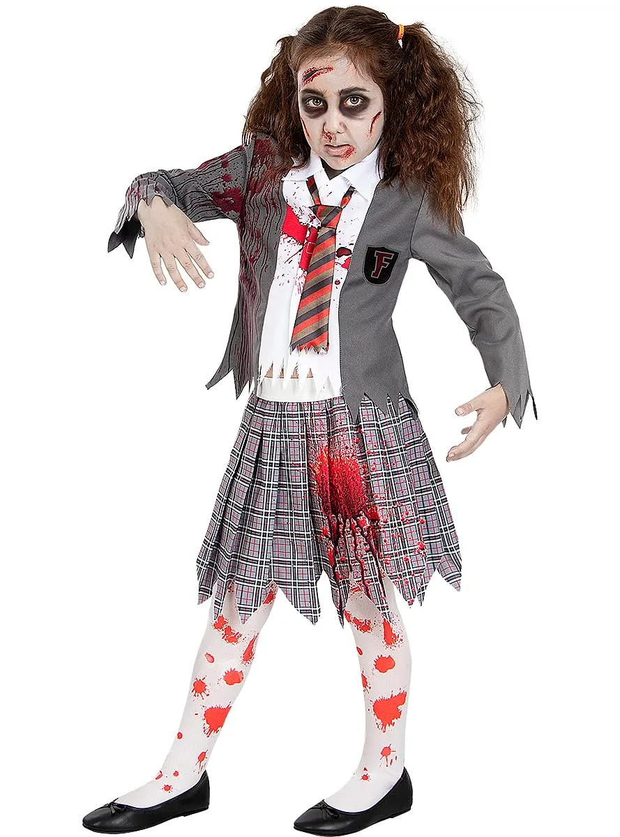 Funidelia Zombie costume studentessa bambina 10-12 anni