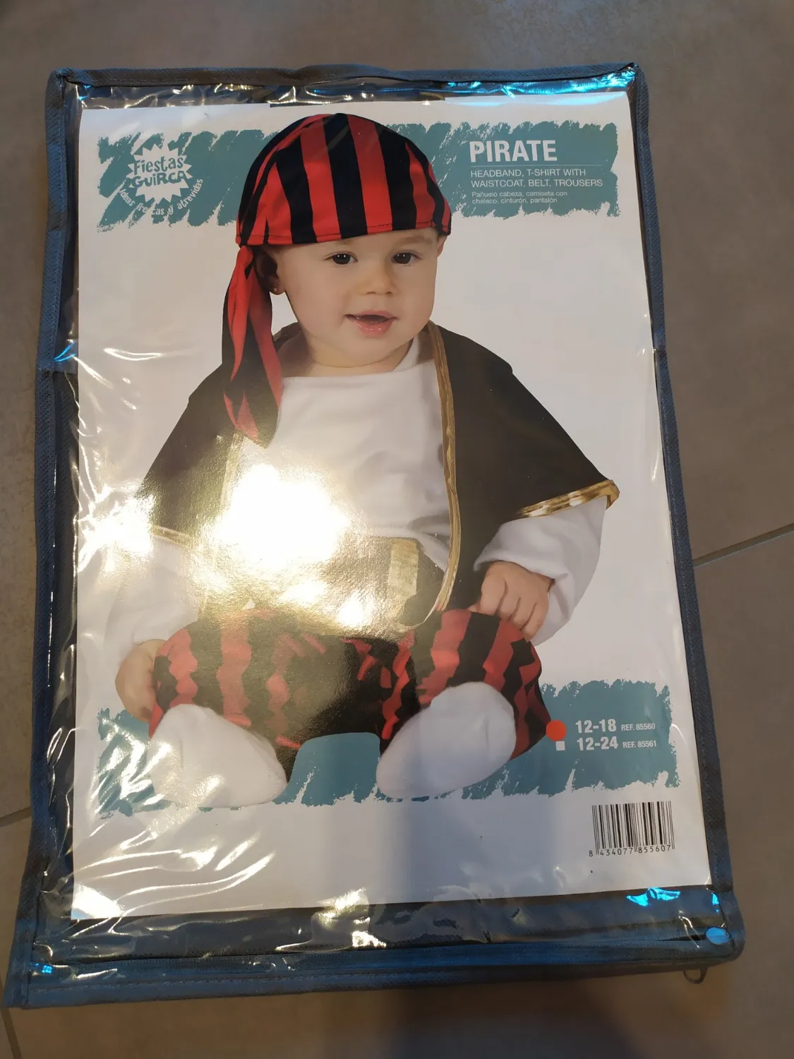 Fiestas Guirca Pirata Baby costume 12-18 mesi 5 pezzi
