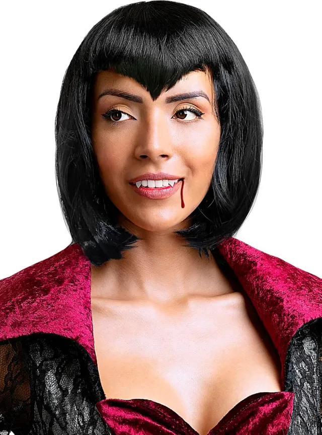 Funidelia Vampiressa parrucca donna nera Halloween