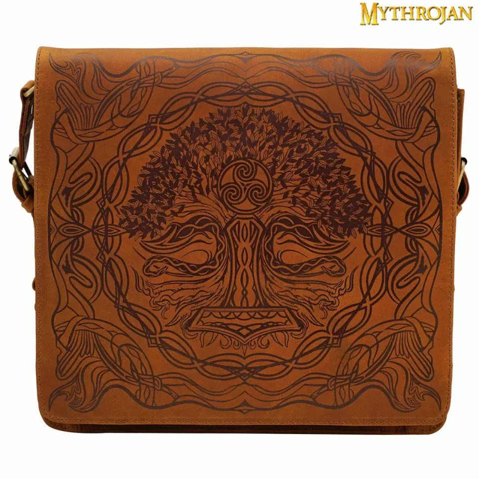 La Bottega di Merlino Celtica borsa messenger pelle portatile
