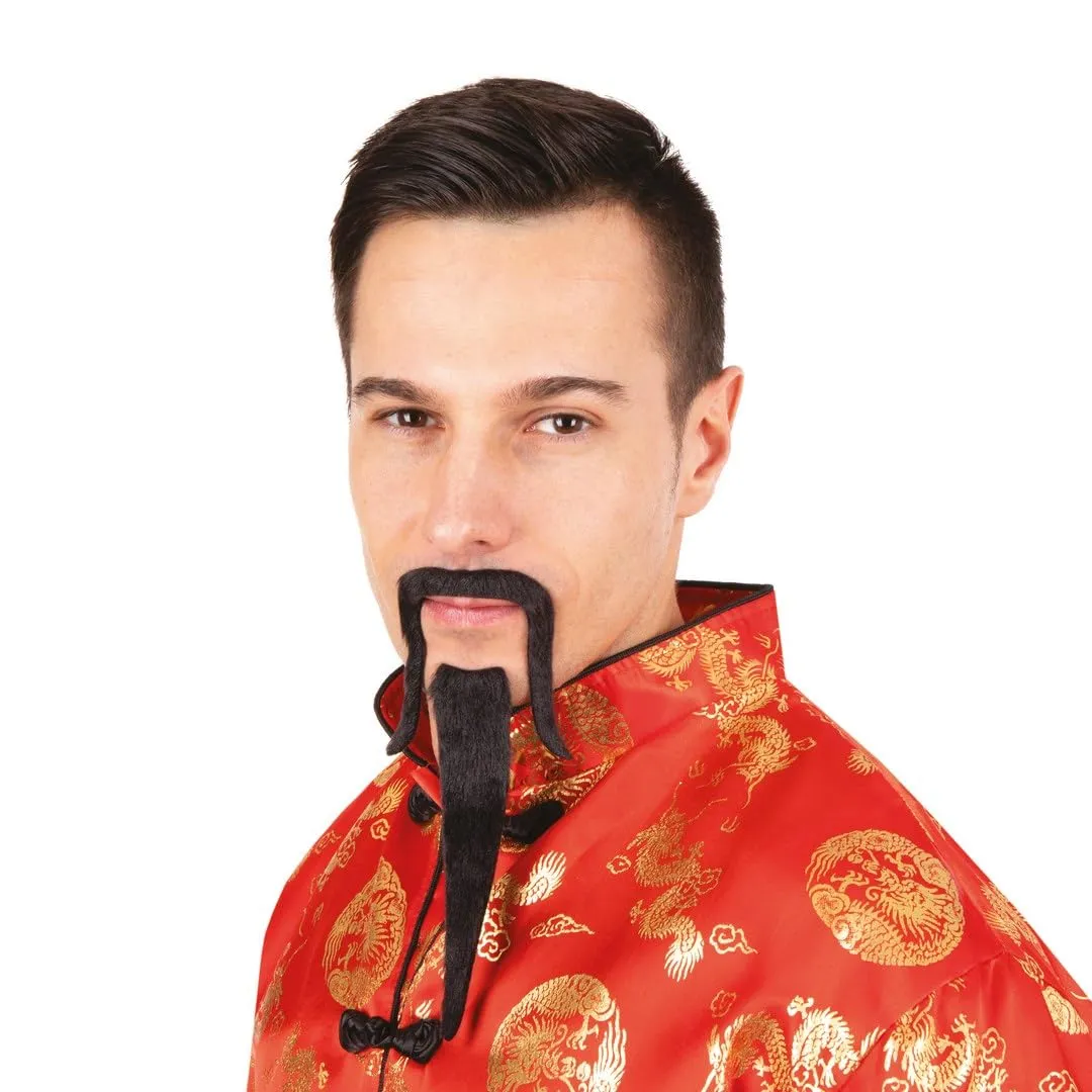 P'tit Clown Re22706 Barba e Baffi mandarino nero adesivo