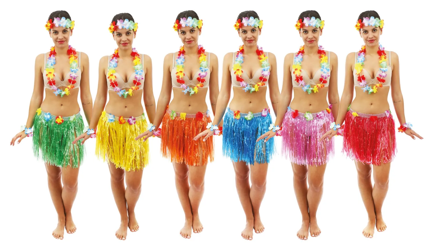 P'tit Clown Gonna Hawaiana 80 cm Multicolore