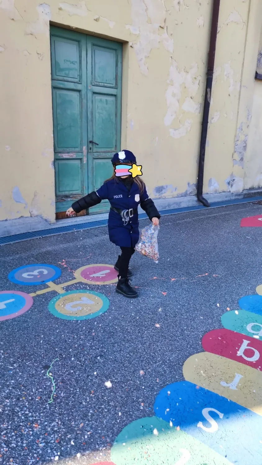 Guirca Costume Poliziotta Bambina 10-12 Anni con Cappello