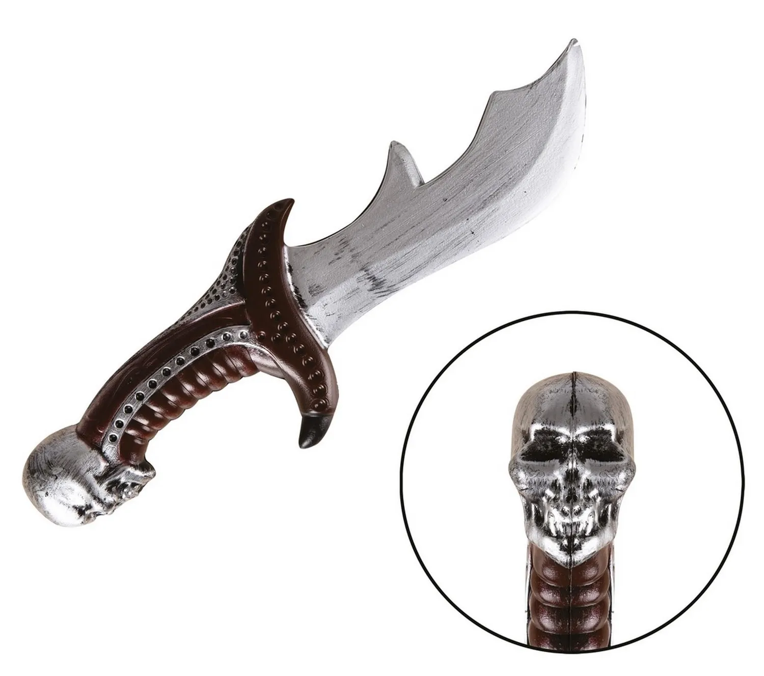 P'tit Clown 23322 coltello pirata finto 29 cm teschio