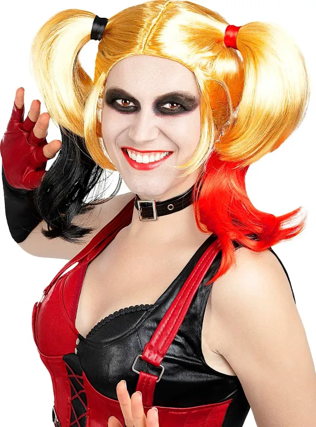 Funidelia Harley Quinn Arkham City parrucca donna gialla sintetica