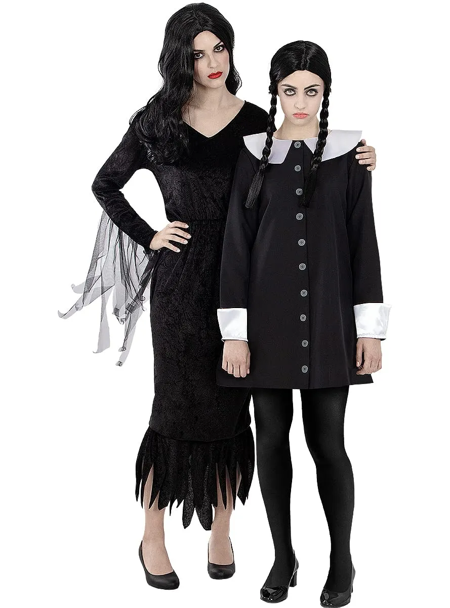 Funidelia Mercoledì Addams parrucca donna nera