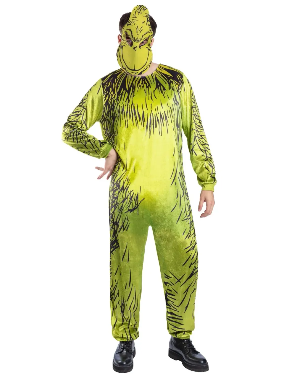 Smiffys Grinch costume adulto L 42-44 con maschera