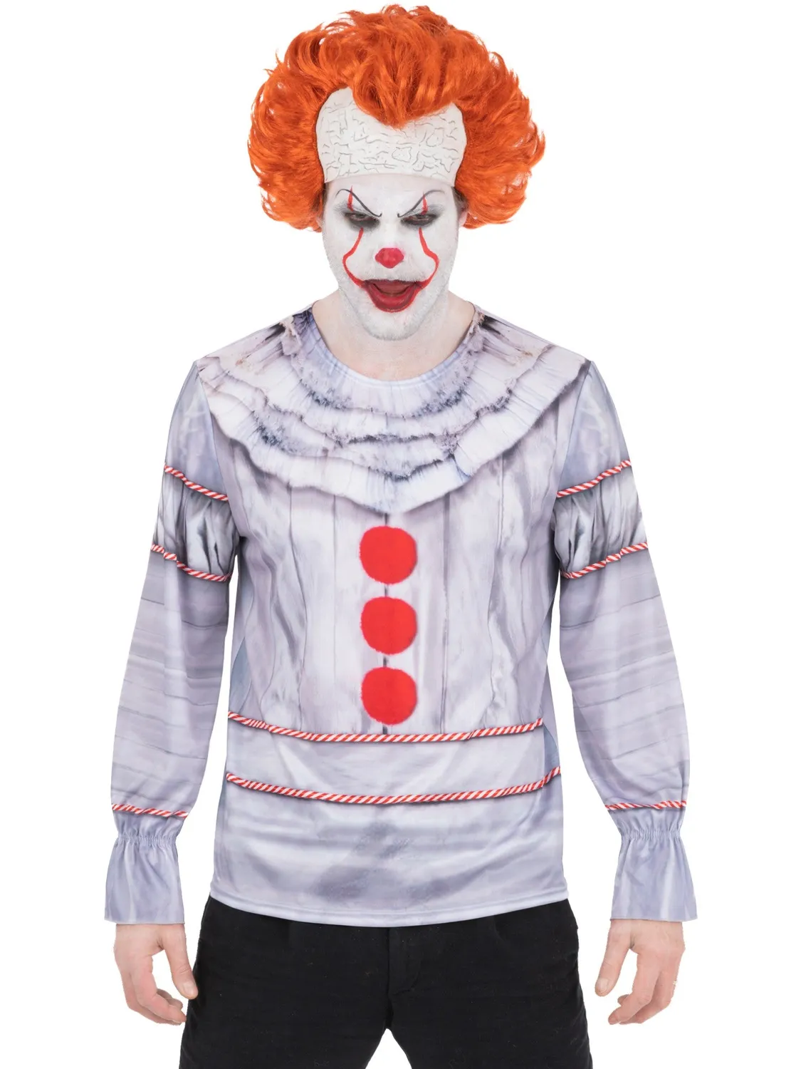 Smiffys IT Chapter 2 Pennywise Top maglia clown uomo M