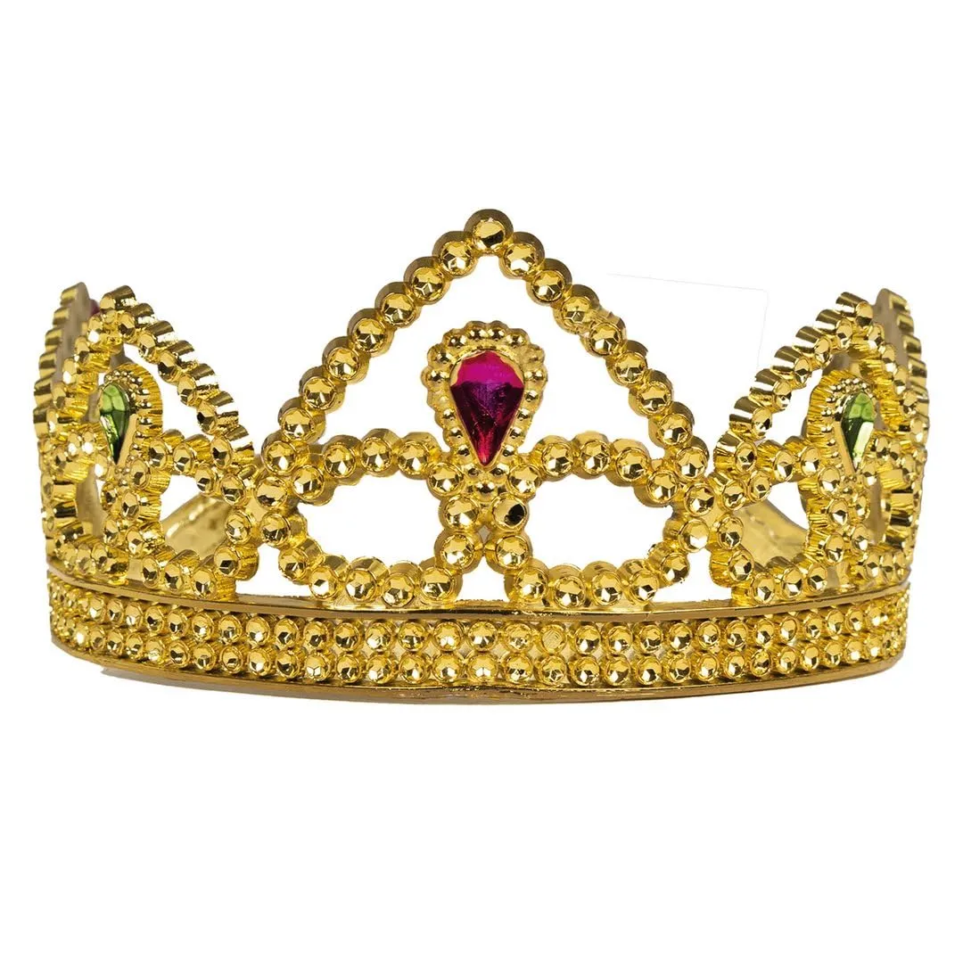 P'tit Clown 17629 corona diadema oro rigida adulto