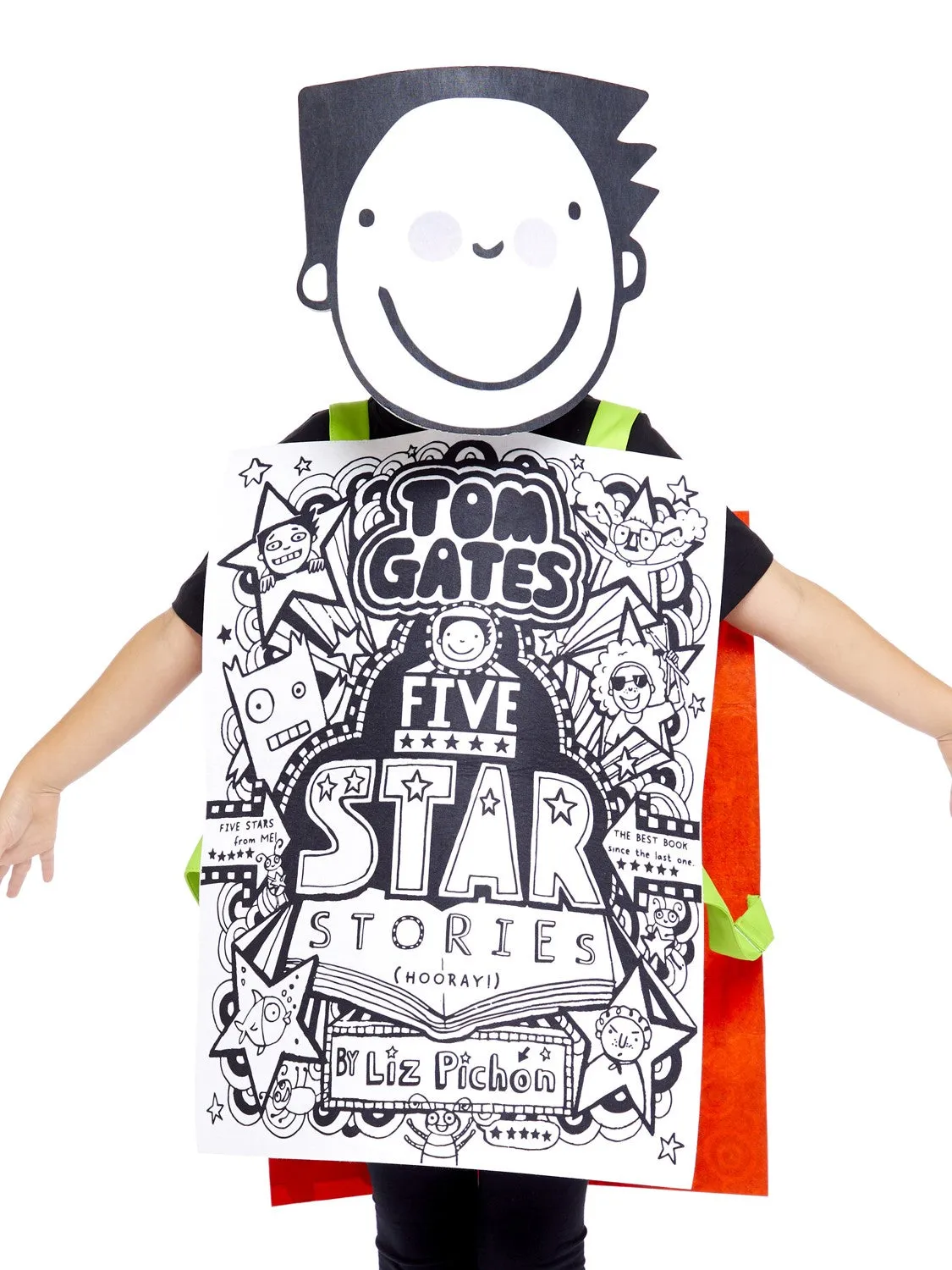 Smiffys Tom Gates costume bambini tabard da colorare