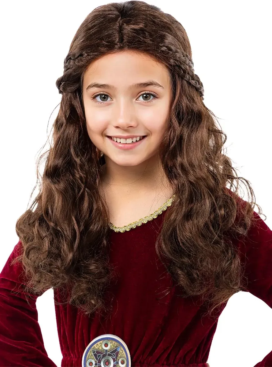 Funidelia Medievale parrucca principessa bambina marrone