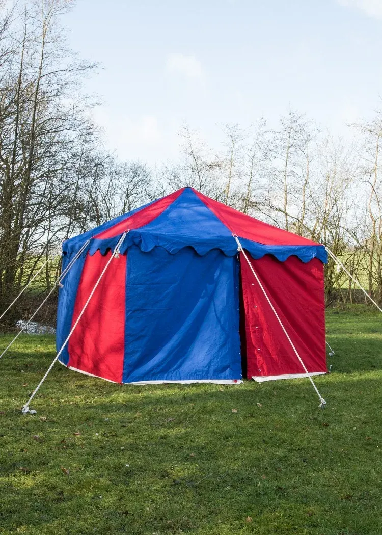 La Bottega di Merlino Tenda Medievale 3x3 Rossa e Blu