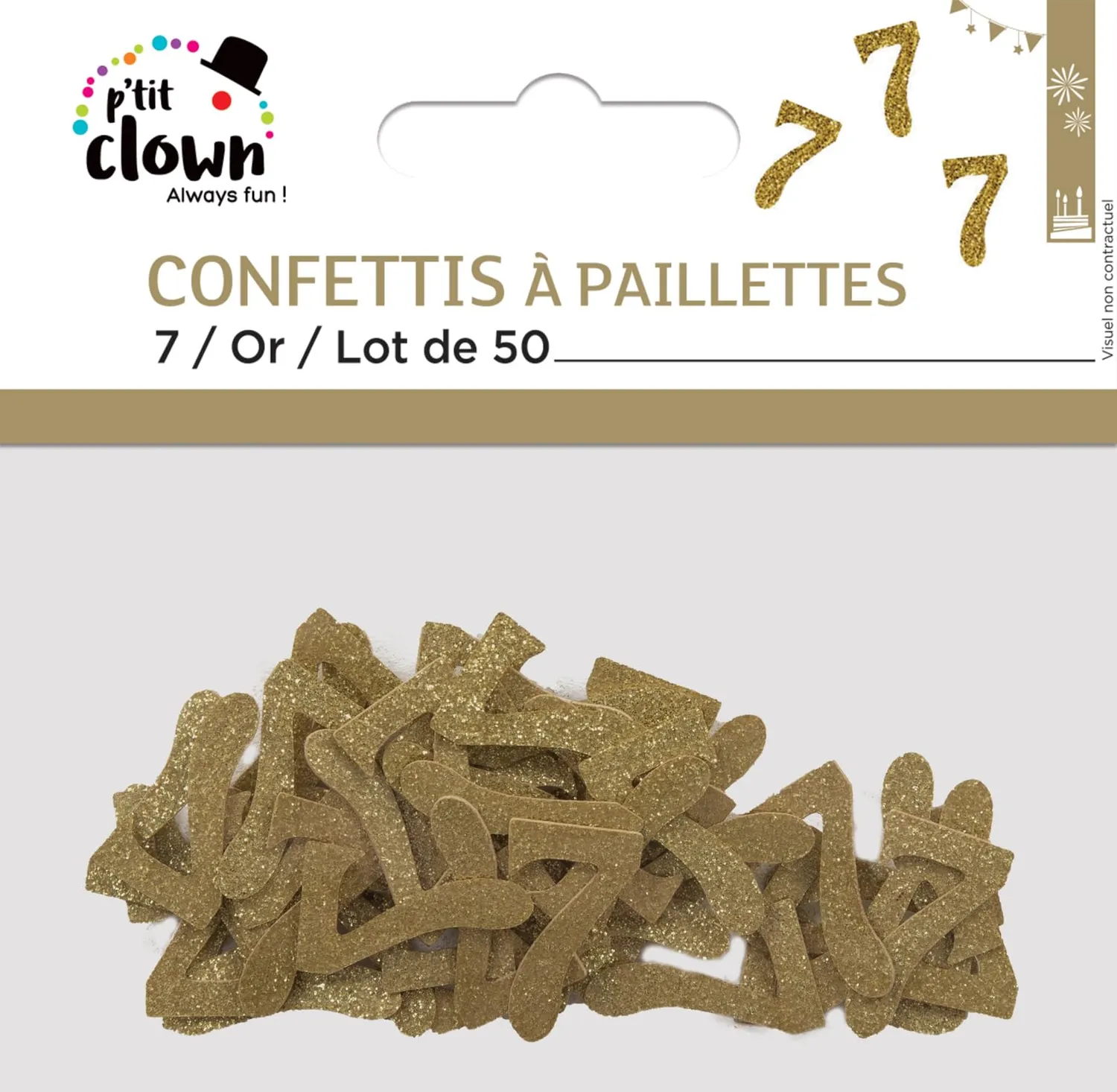 P'tit Clown re21040 Coriandoli Oro 7 50 Pezzi