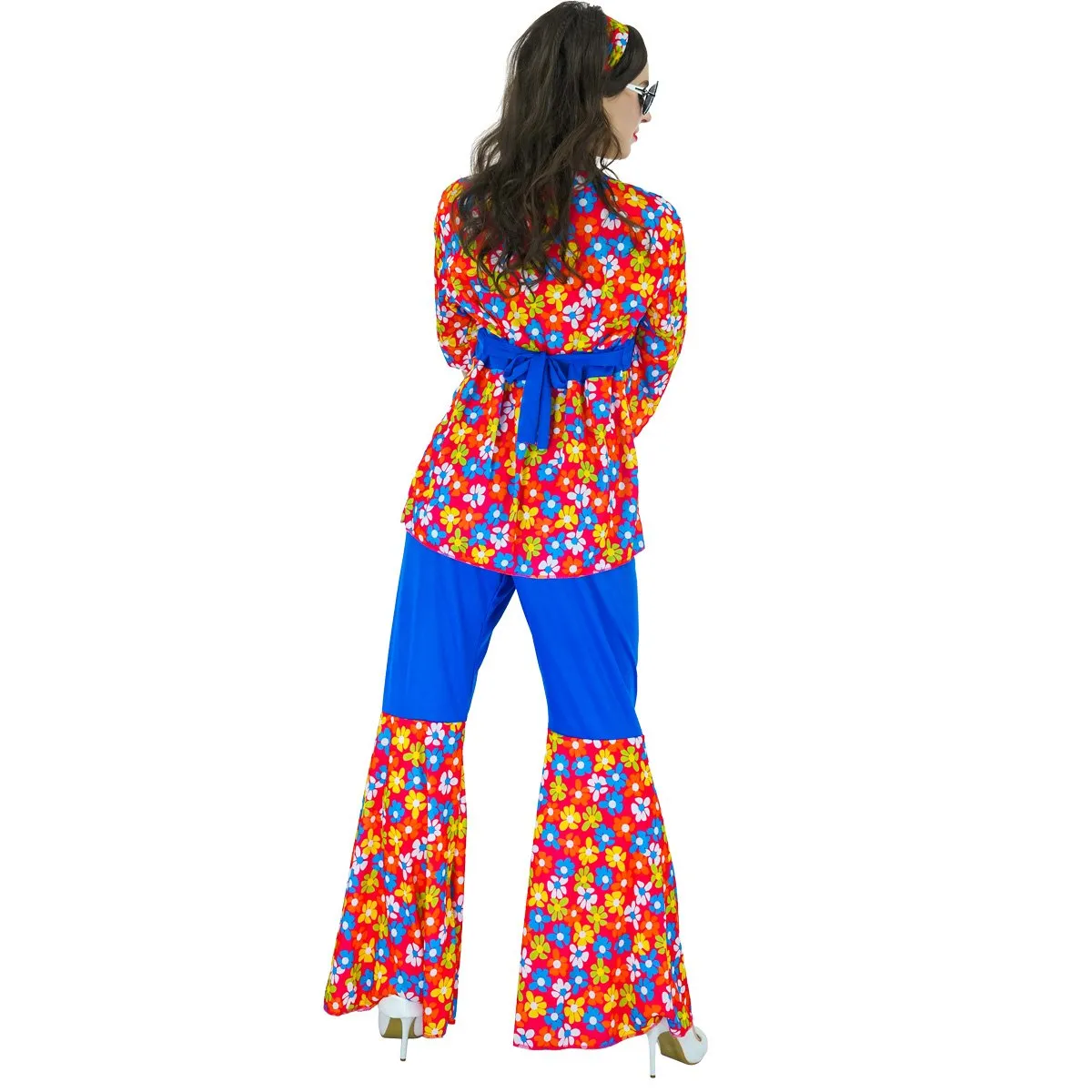 Sea Hare Hippie Anni 70 Costume Donna 3 Pezzi