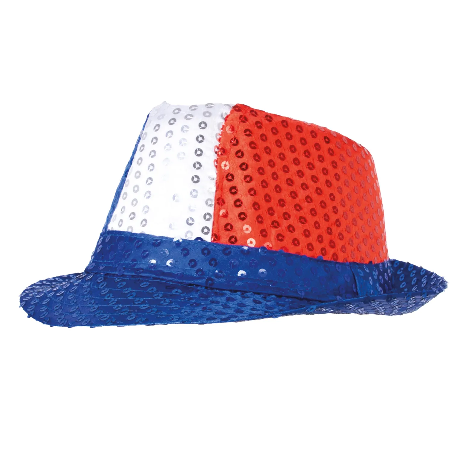 P'tit Clown Borsalino con Paillettes cappello Francia tricolore