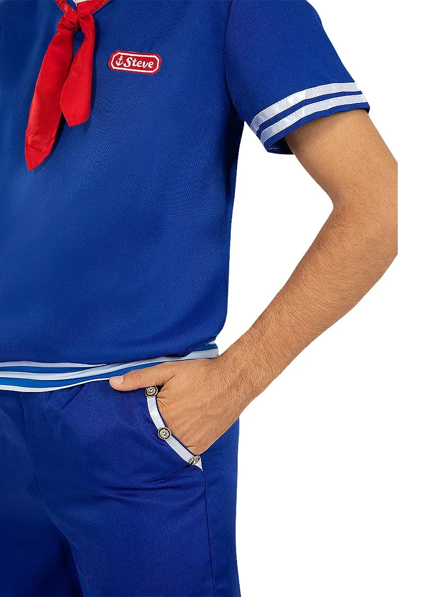 Funidelia Stranger Things Steve Ahoy costume uomo blu