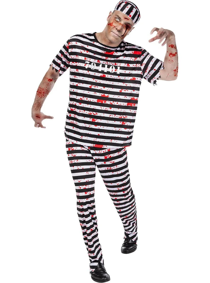 Funidelia Costume Prigioniero Zombie uomo nero per Halloween