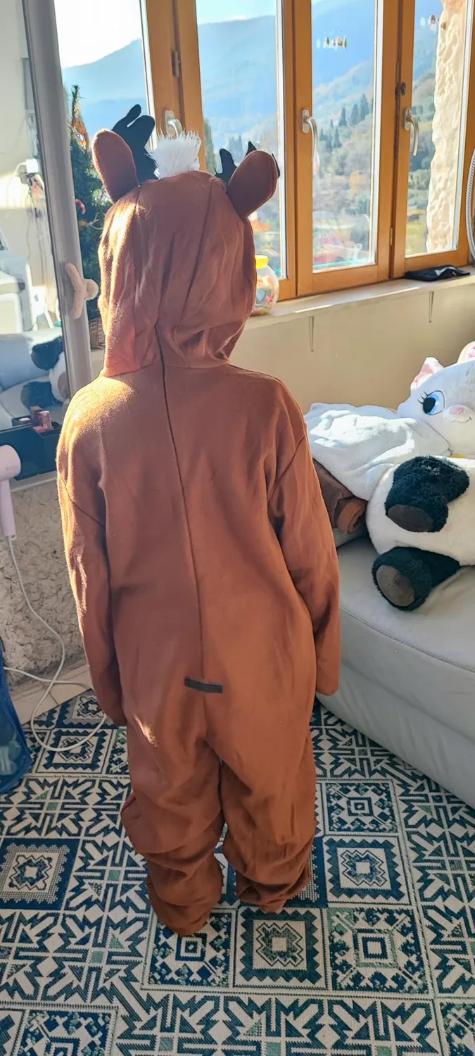 Funidelia Costume renna bambino 7-9 anni Natale