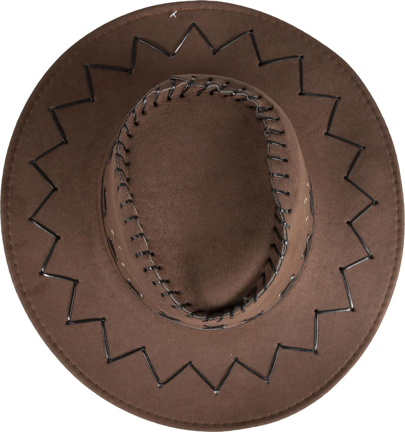 P'tit Clown Cappello Cowboy Nabuk Adulto Marrone Scuro