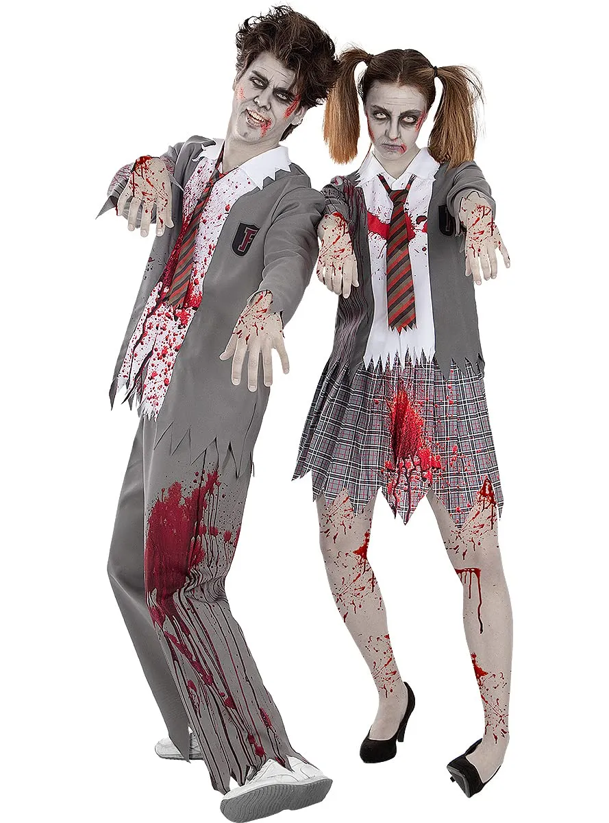 Funidelia Costume Studentessa Zombie donna grigio XS-XL Halloween