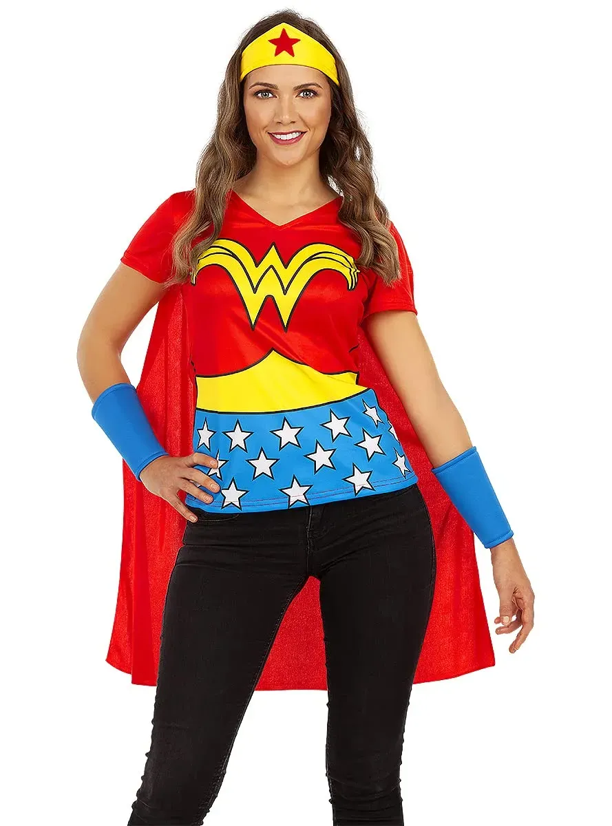 Funidelia Kit Wonder Woman costume donna M rosso