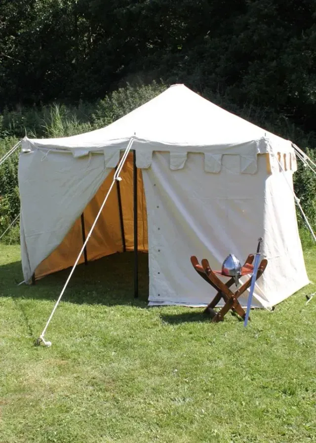 La Bottega di Merlino Herold tenda medievale 4x4 m cotone