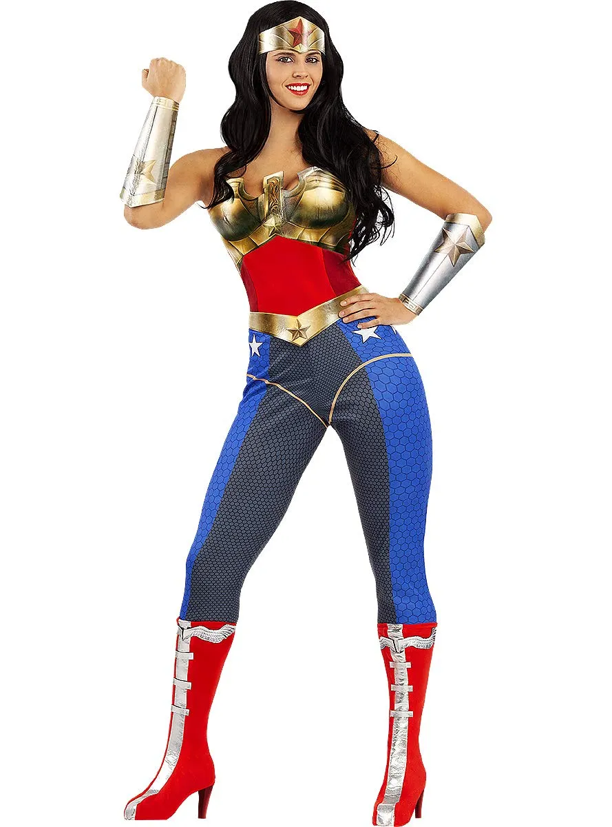 Funidelia Wonder Woman Injustice costume donna L rosso