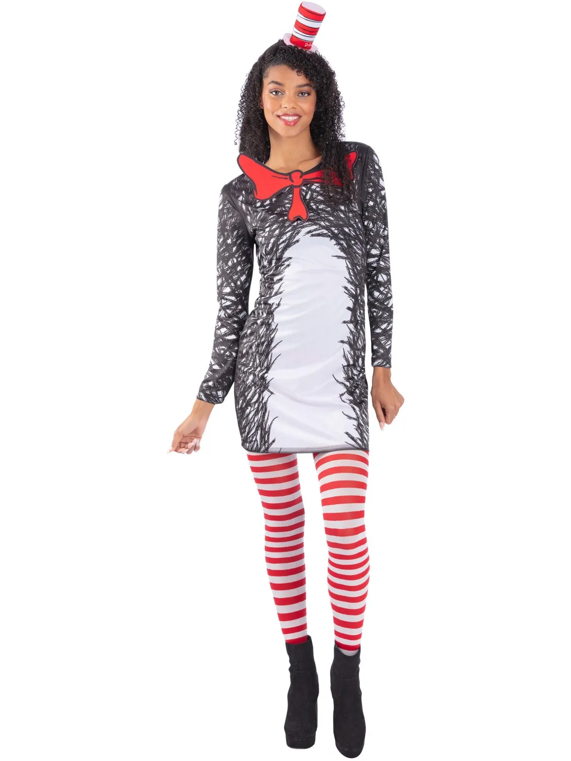 Smiffys Cat in the Hat Costume Gatto Donna L