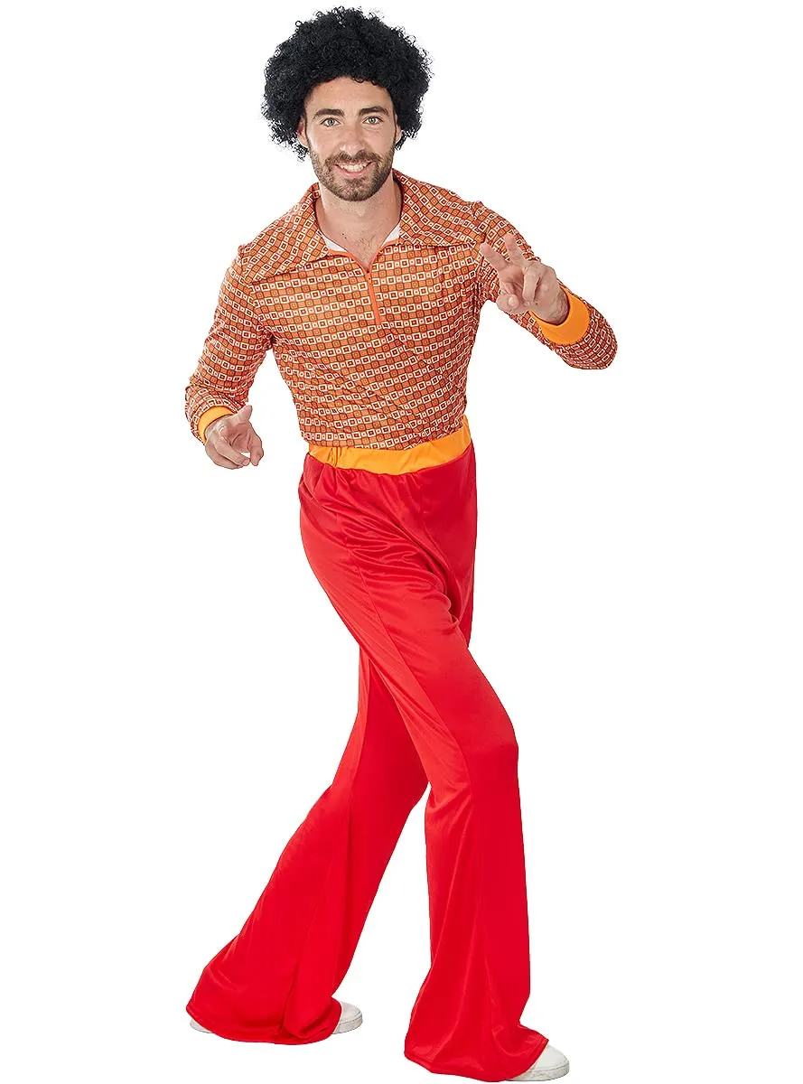 Funidelia Anni 70 costume disco uomo arancione