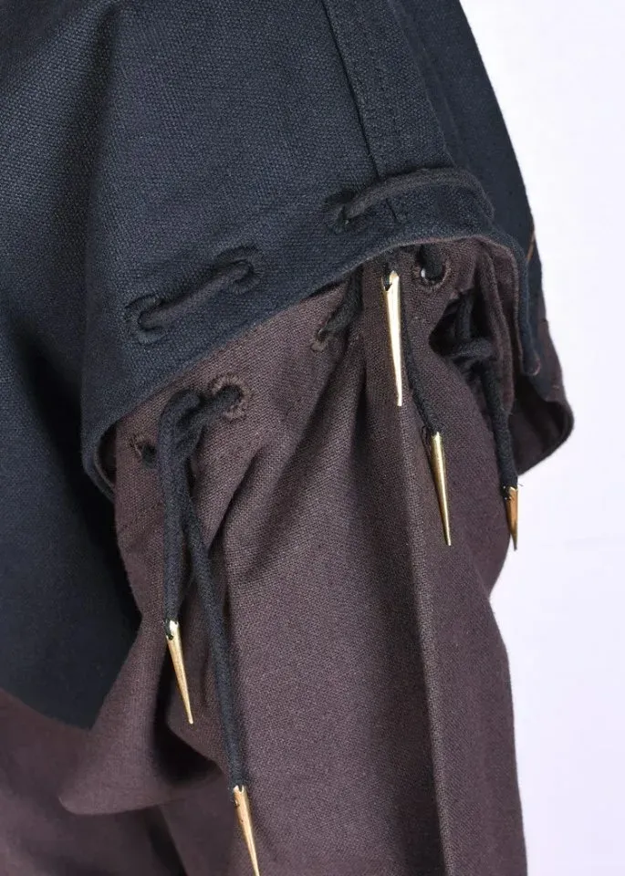 La Bottega di Merlino Tunica Maniche Staccabili Cotone Marrone
