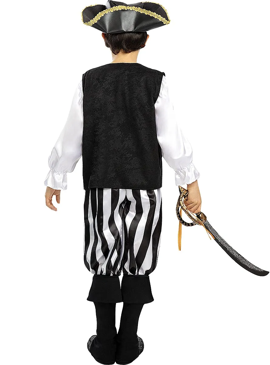 Funidelia Pirata Strisce Costume Bambino 10-12 Anni