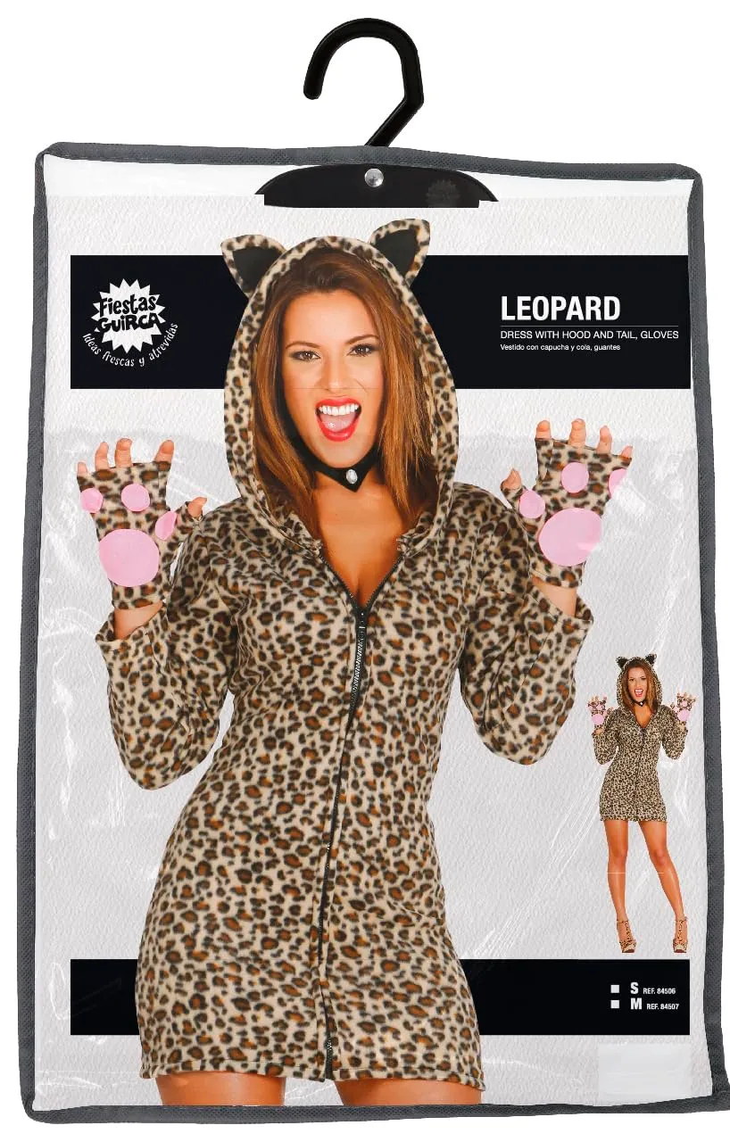 Fiestas Guirca Leopardo 84506 Costume Adulto M 38-40 animalier