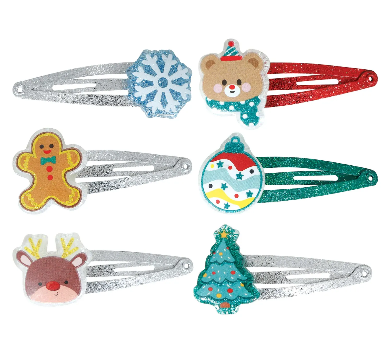 Fiestas Guirca fermagli capelli Natale donna set 3 pezzi
