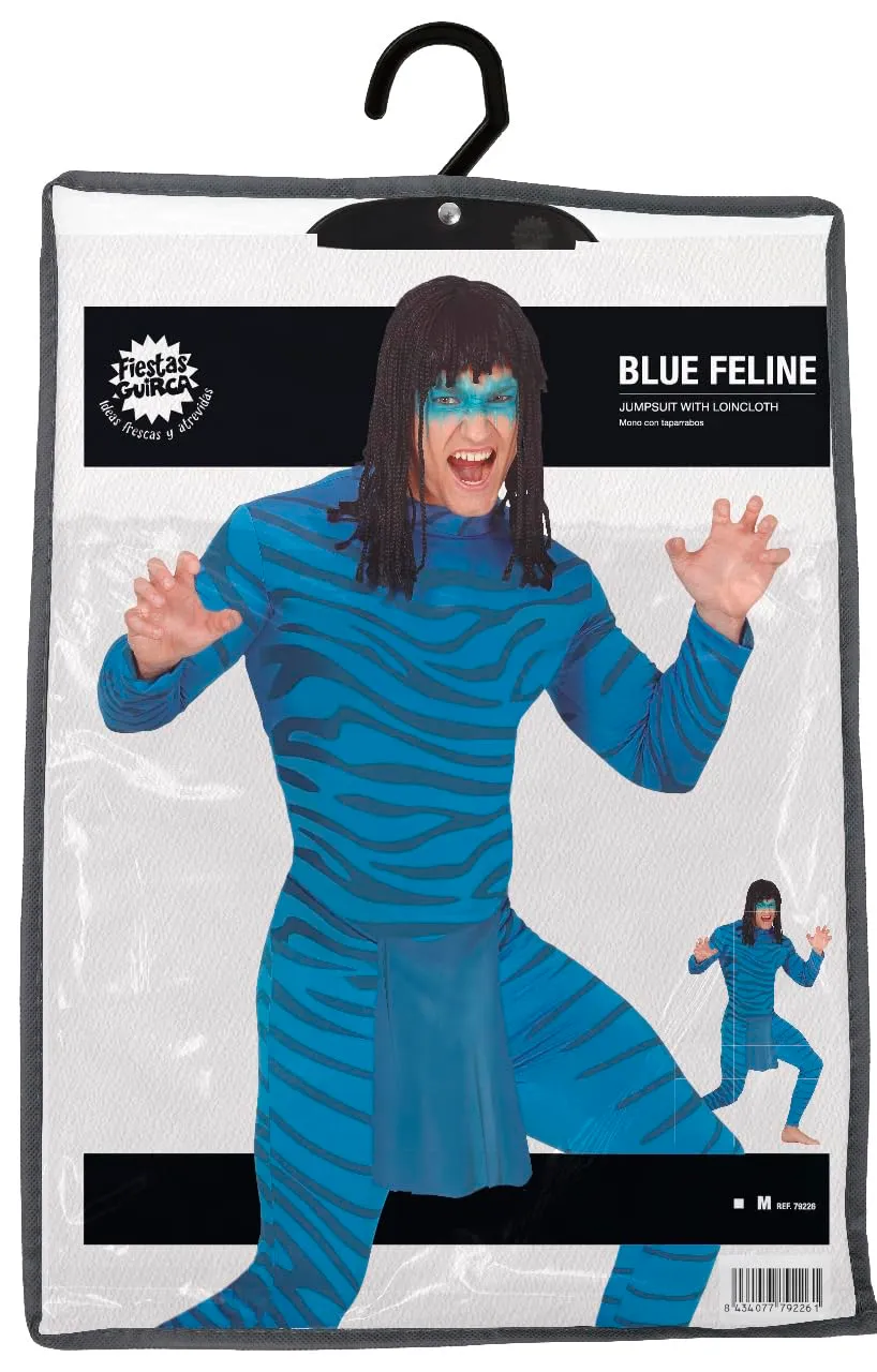 Fiestas Guirca Avatar Blu costume uomo alieno blu