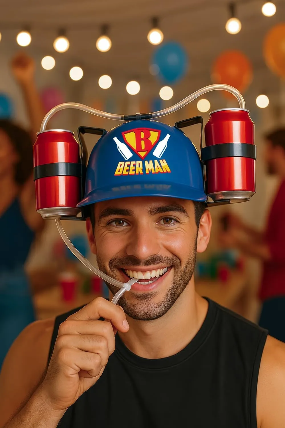 Guirca Uomo Della Birra casco bevanda taglia unica festa