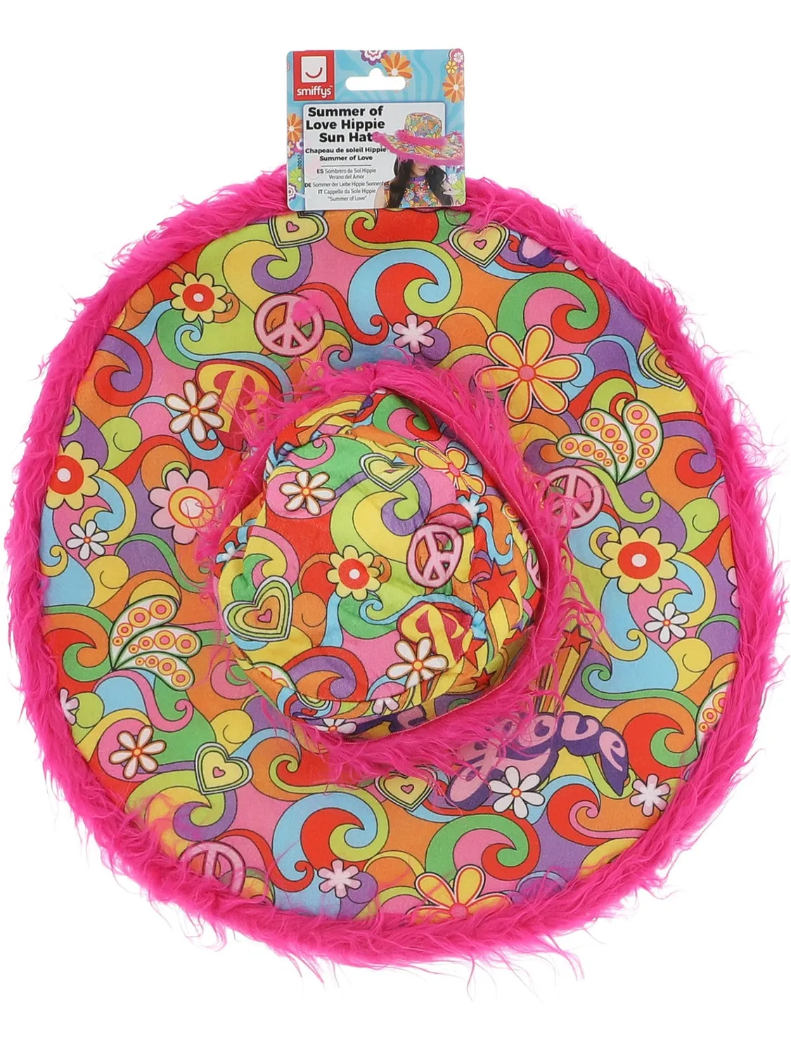 Smiffys Summer of Love cappello hippie fiori anni 60