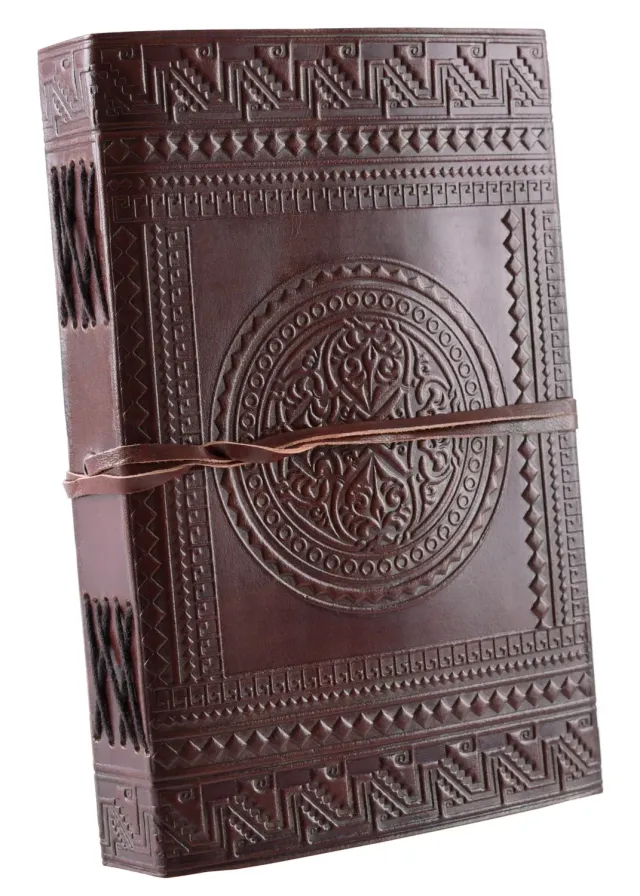 La Bottega di Merlino Agenda pelle medievale goffrata 210x140 mm