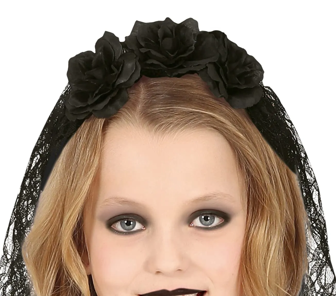 Fiestas Guirca Sposa Gotica costume bambina con rose