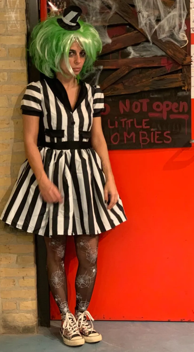 Funidelia Beetlejuice costume donna S con parrucca