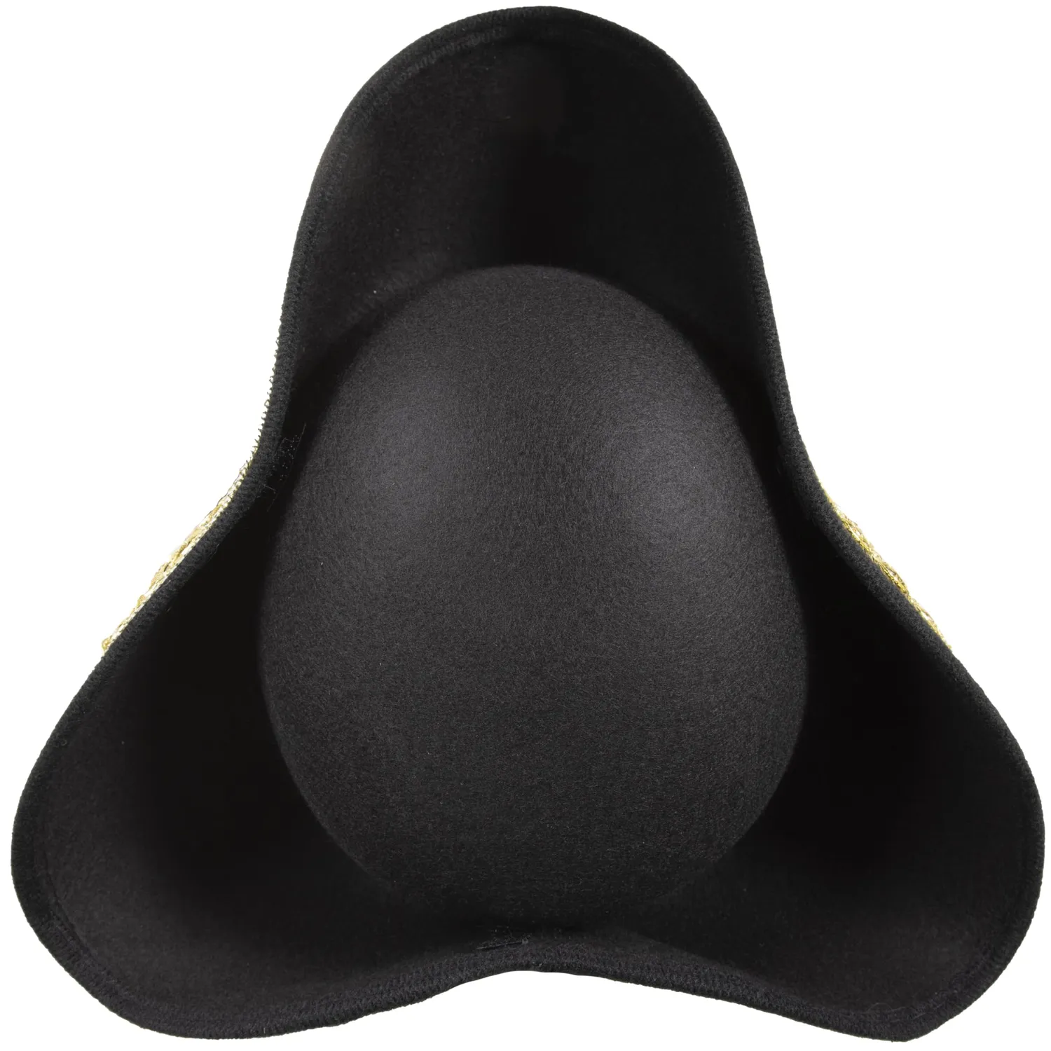 P'tit Clown RE91491 tricorno feltro adulto nero argento