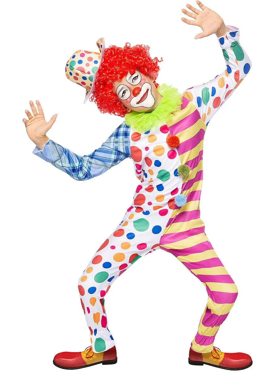 Funidelia Costume Clown Deluxe Bambino Giallo 7-9 Anni