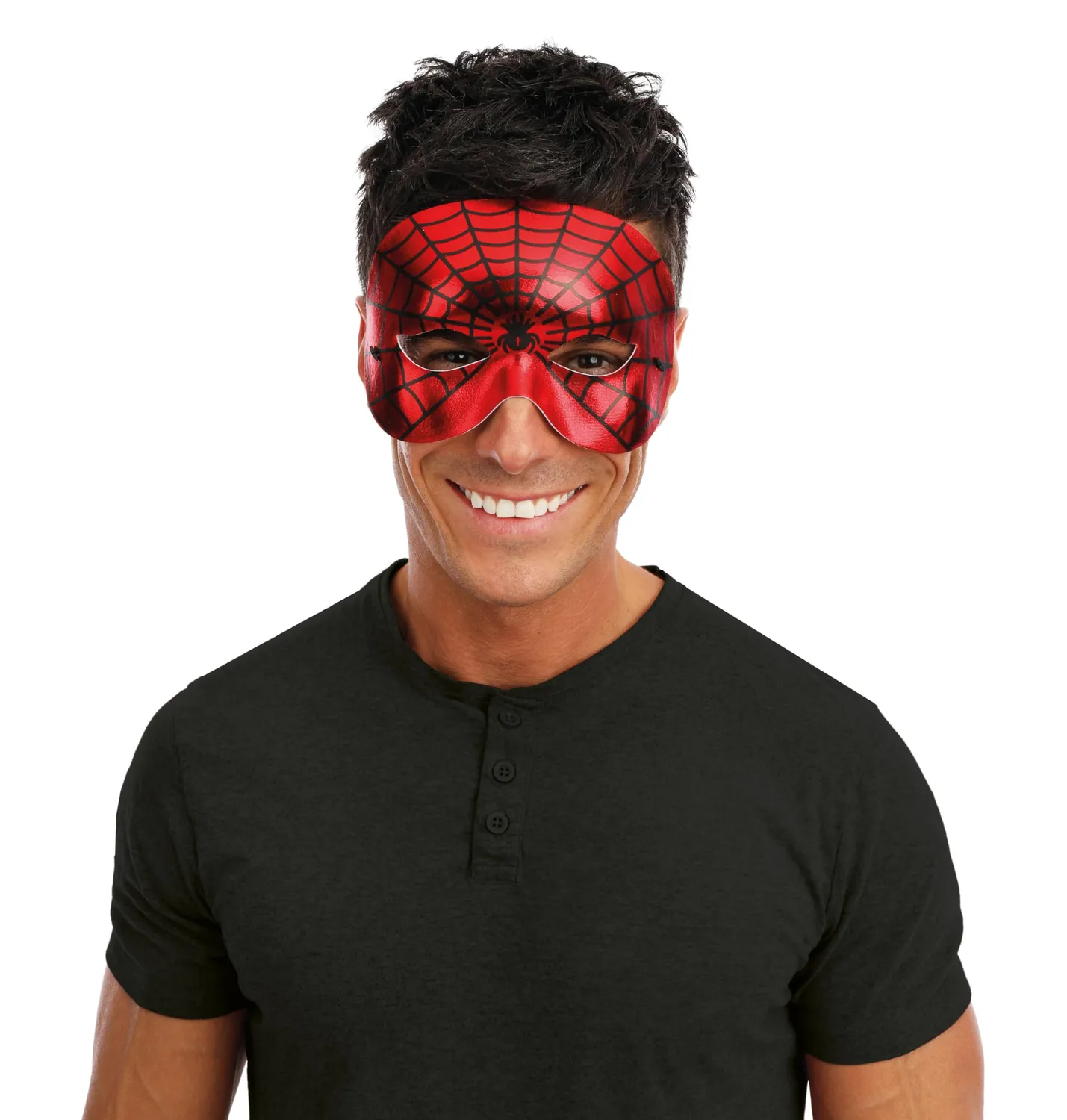 P'tit Clown 10240 Maschera Uomo Ragno Adulto Rossa