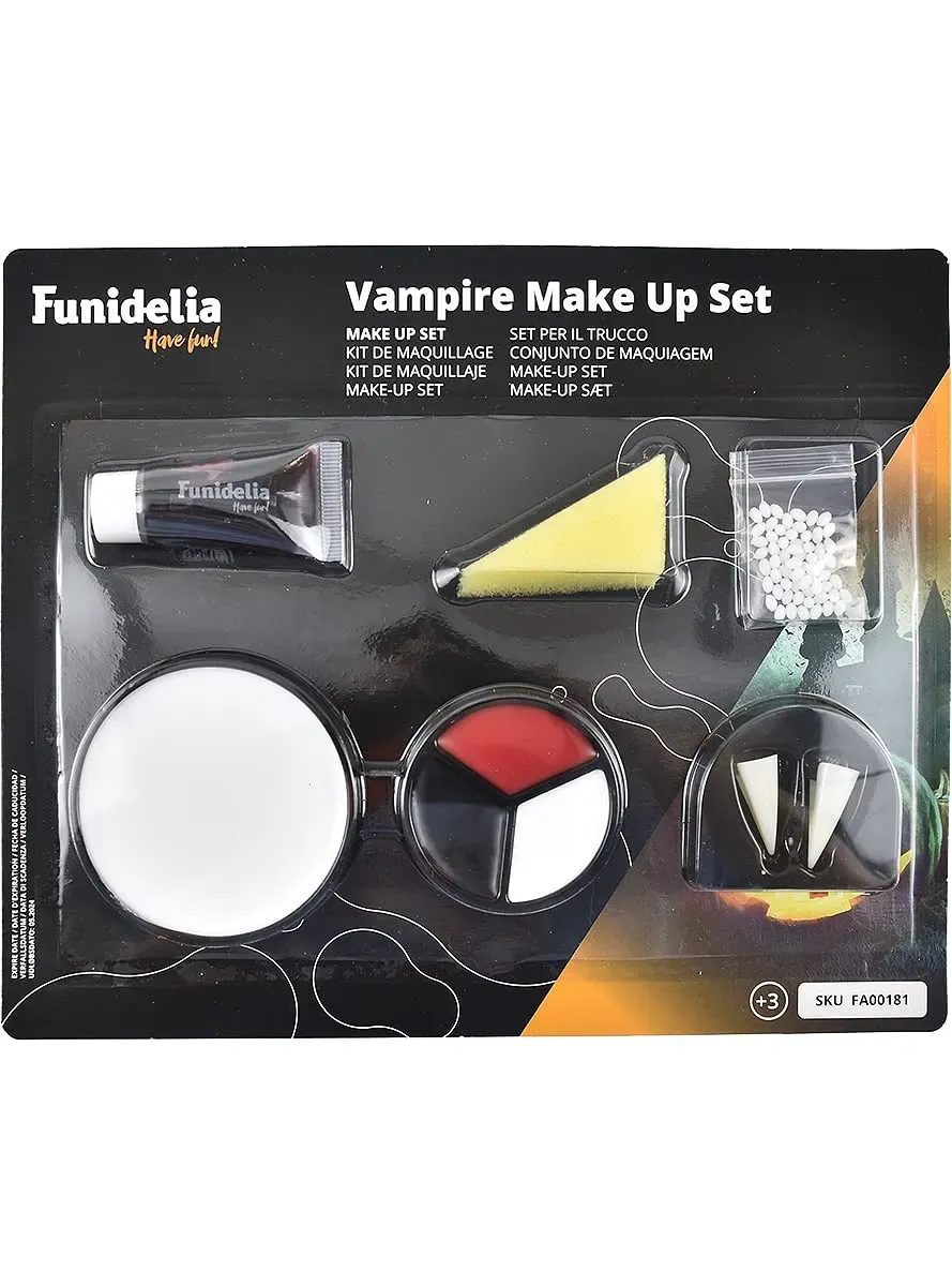 Funidelia Set Trucco Vampiro trucco bianco con denti e sangue